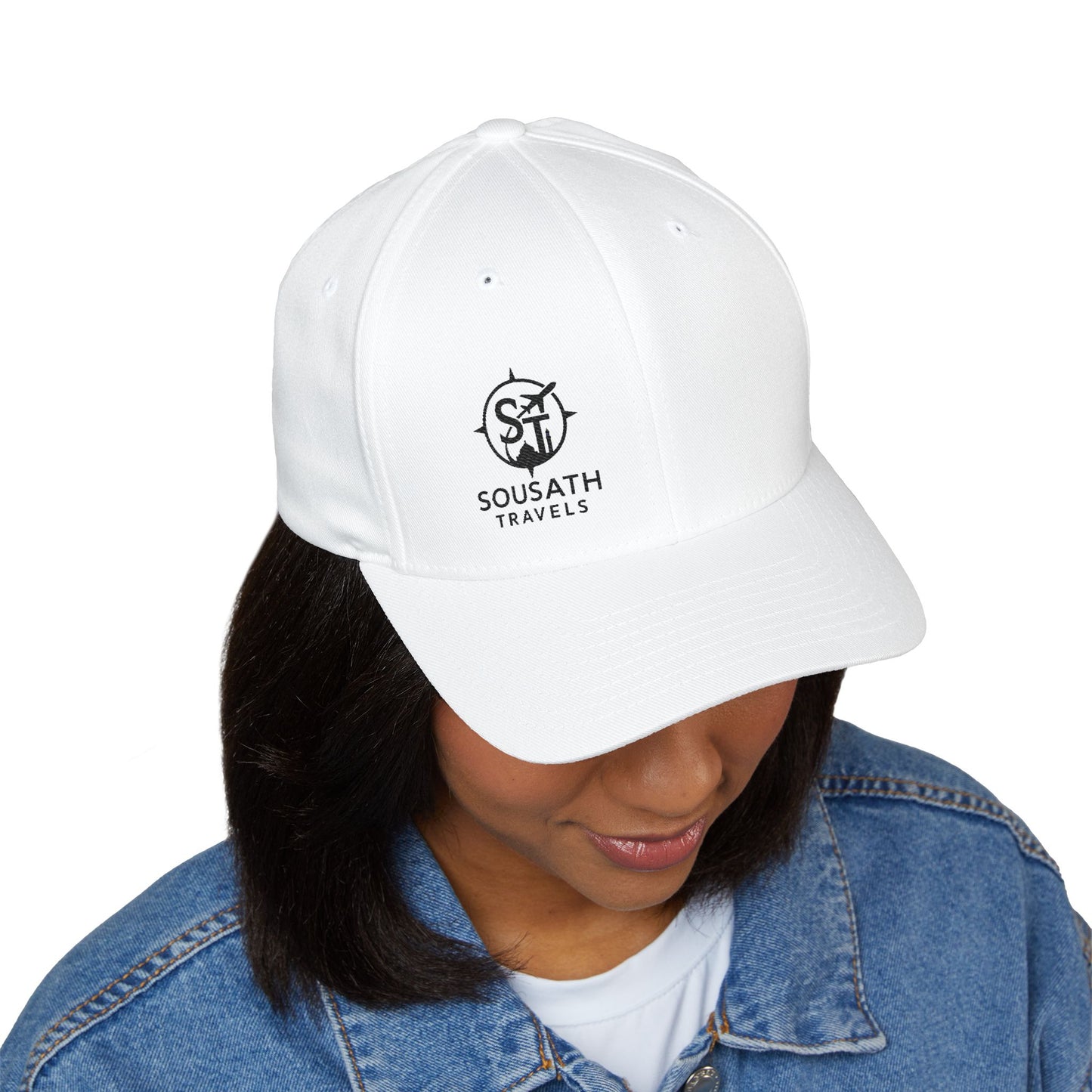 SousathTravels Embroidered Closed-Back Cap